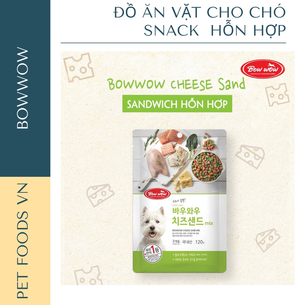 Snack hỗn hợp cho chó BOWWOW