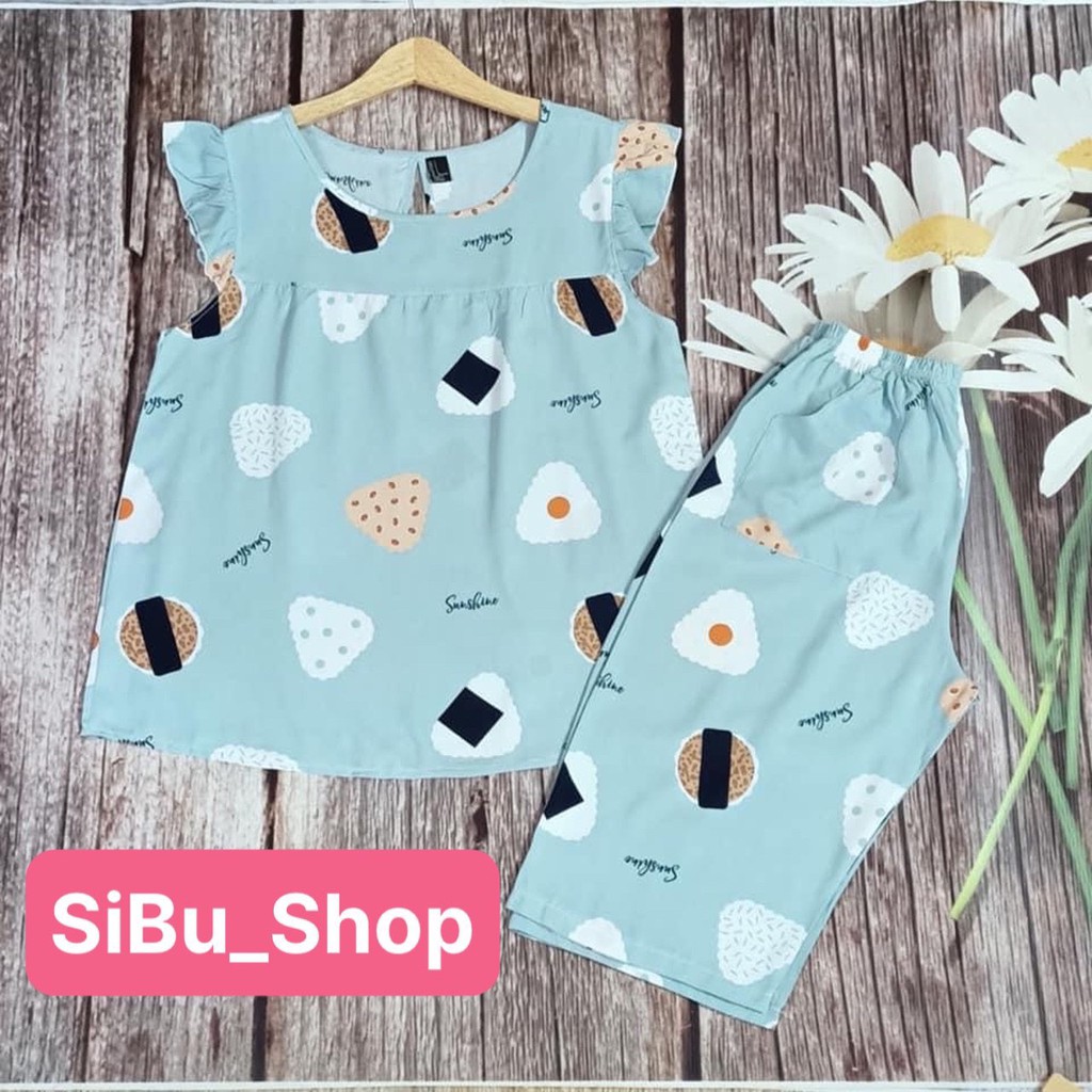 Đồ bộ nữ lửng mặc ở nhà 🏵️🌺💲FREE SHIP💲🏵️🌺 chất liệu tole hai da loại 1, mát mẻ, trẻ trung, mặc được cho bà bầu