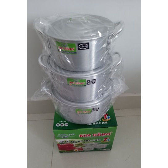 Bộ nồi Nhôm T3 Kim Hằng