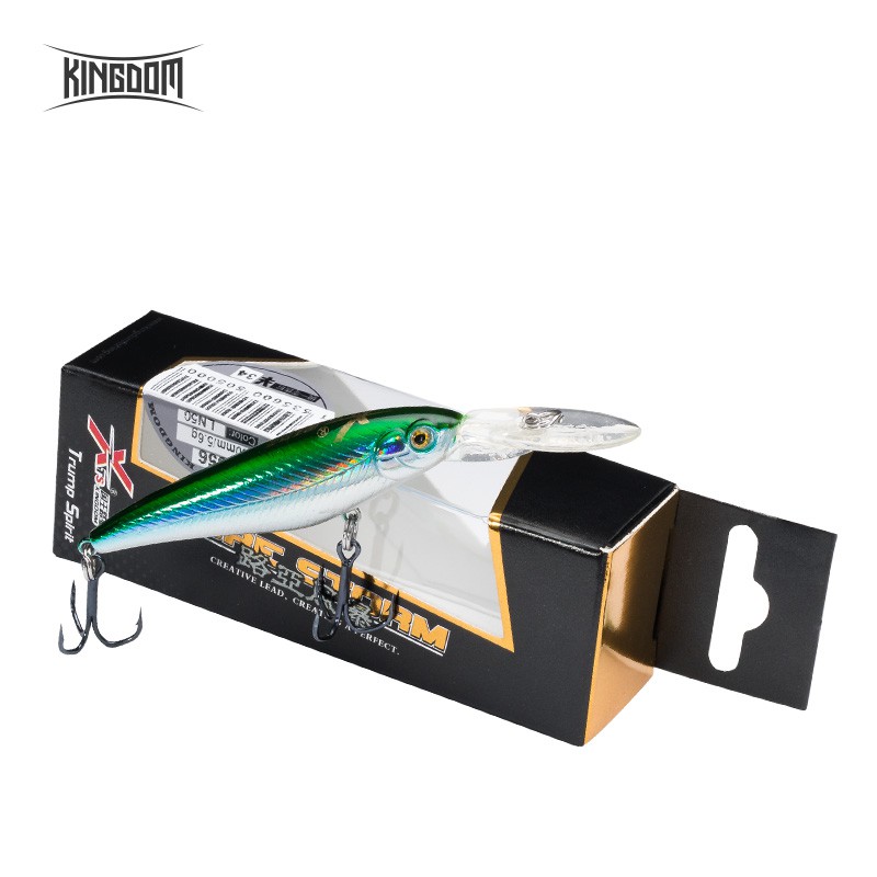 Mồi Câu Cá Giả Minnow Kingdom Cứng Dạng Nổi Lơ Lửng 60mm 5.6g