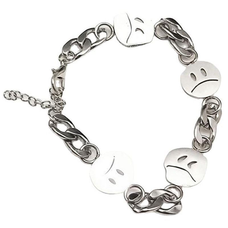 Vòng Tay Kim Loại Hình Mặt Cười Cho Nam Và Nữ | BigBuy360 - bigbuy360.vn