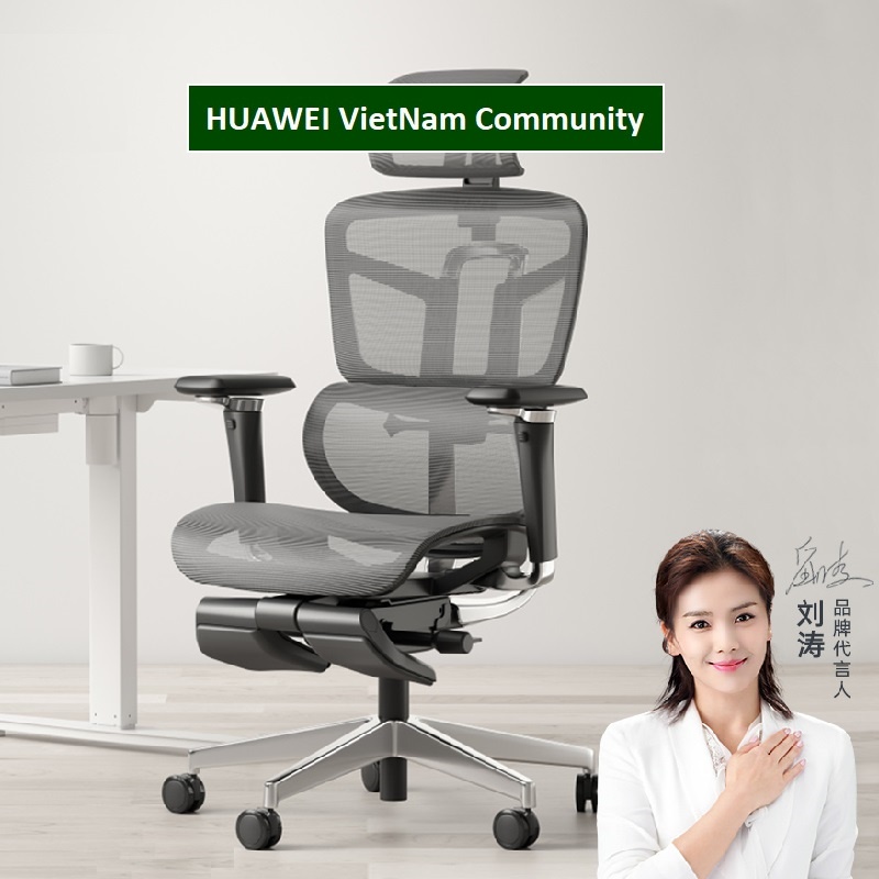 ⚡️HOT⚡️Ghế Văn Phòng Công Thái Học Cao Cấp HBADA Lưng Kép  - Chuẩn Ergonomic - Model S1