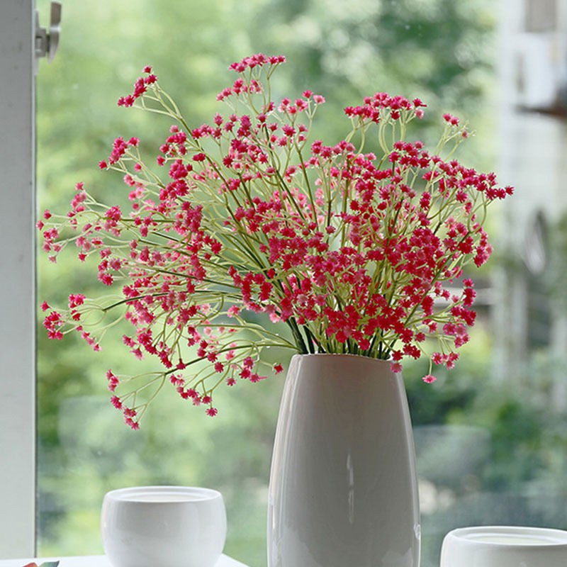 Bó Hoa Gypsophila Giả Bằng Lụa Dùng Trang Trí Giáng Sinh
