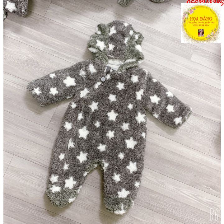 Body ủ lông hình ngôi sao hàng xuất xịn dành cho bé từ 4-12kg