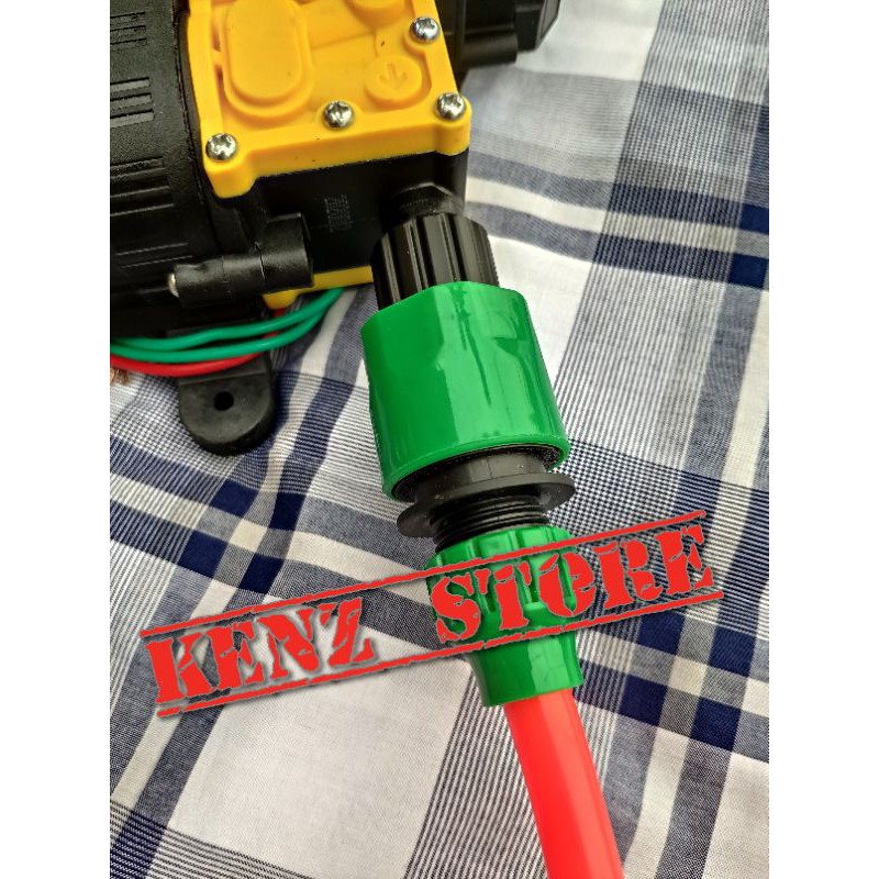 Đầu nối nhanh lắp bơm đôi mini 12v ra ống 12mm