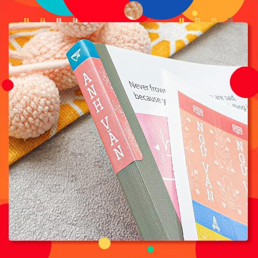 COMBO NHÃN VỠ & NHÃN DÁN GÁY TẬP  PHÂN MÔN - CẤP 2 - CẤP 3