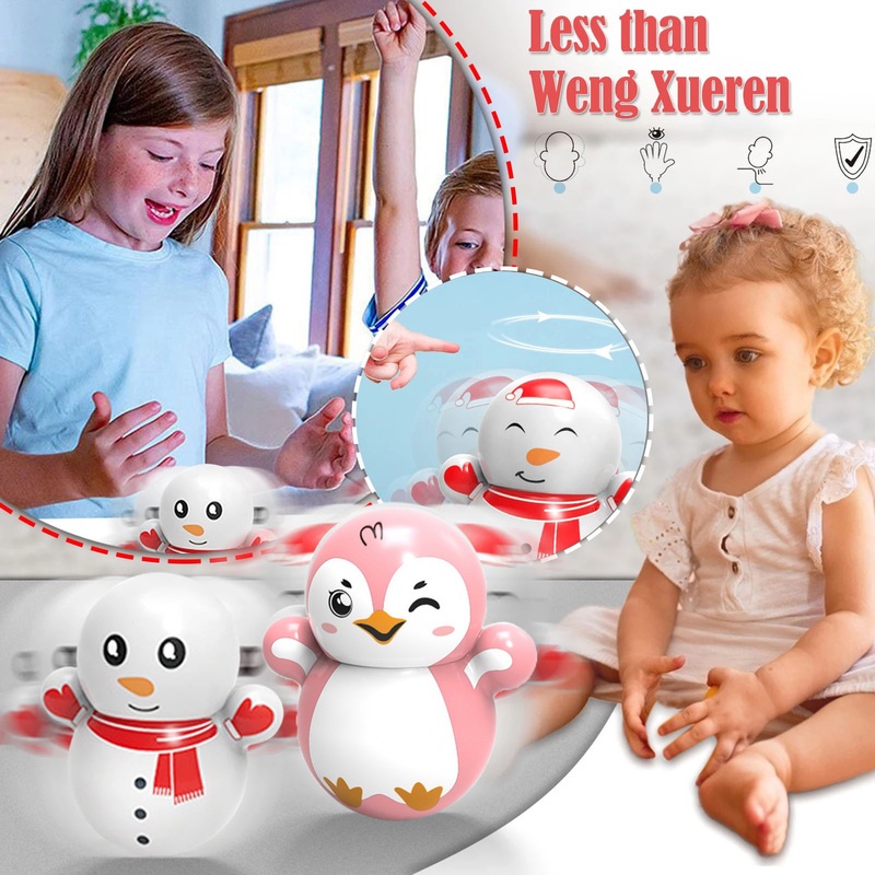 Đồ Chơi Lật Đật Hình Chim Cánh Cụt/Người Tuyết Dành Cho Trẻ Em