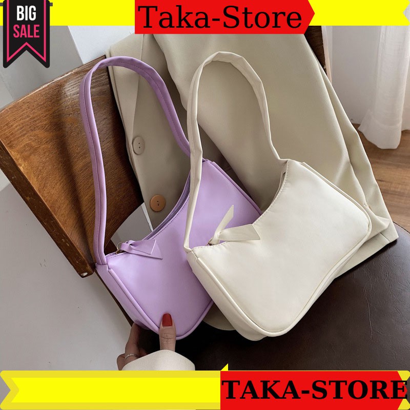 [Mã FAMAYWA2 giảm 10k đơn từ 50k] [GIÁ HỦY DUYỆT,TẶNG THÊM QUÀ ]Túi xách nữ, túi kẹp nách da mềm trơn TAKASTORE 20