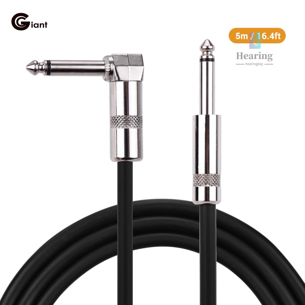 Dây cáp ASC-21 nối từ cắm jack guitar điện 1/4 Inch TS sang thiết bị loa 5m / 16.4ft