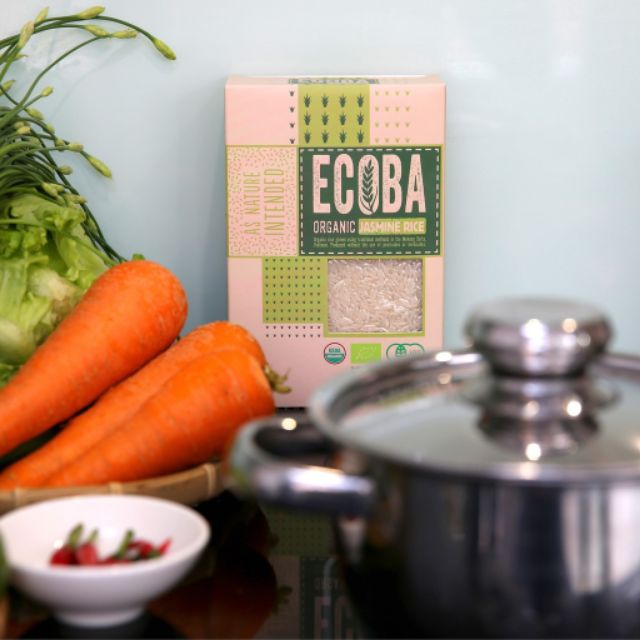 Gạo hữu cơ tốt sức khỏe - ECOBA Ngọc Mễ 1kg - Cơm ngon dẻo nhiều