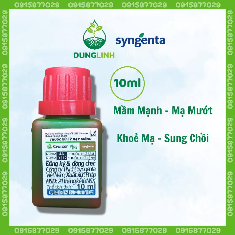 Thuốc xử lý hạt giống Cruiser Plus 312.5FS 10ml - Thuốc xử lý hạt giống, ngâm giống, ủ giống
