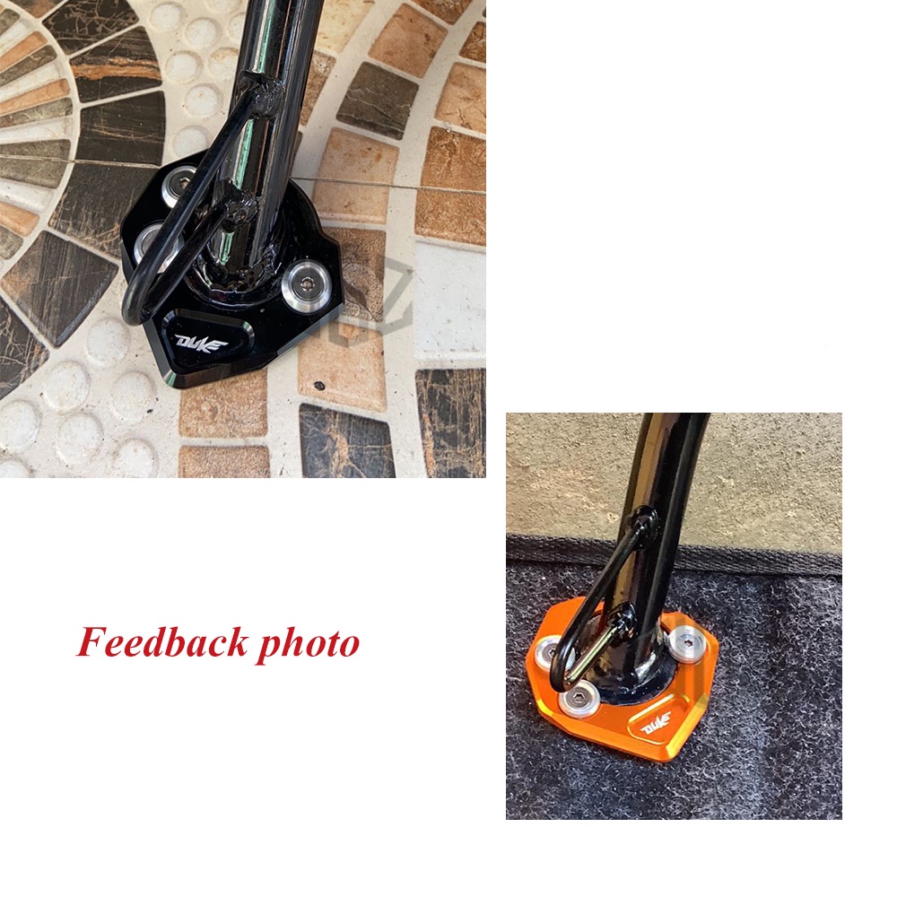 Đế Chân Chống Mở Rộng Bằng Nhôm CNC Cho Xe Mô Tô KTM DUKE 125 200 390 RC 2013 2014 2015 2016 2017 2018 2019