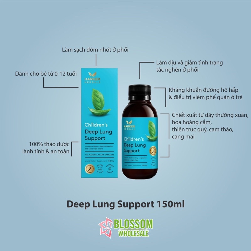 Bộ sản phẩm siro thảo dược Harker Newzealand 150ml cho bé