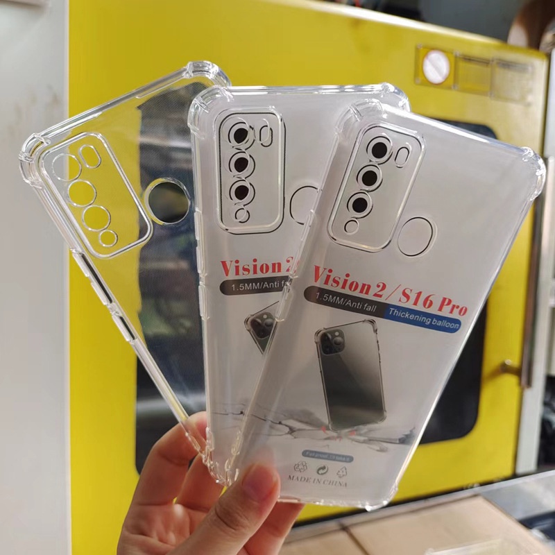 Ốp Điện Thoại TPU Mềm Trong Suốt Chống Rơi Cho Itel Vision 1 Pro Vision 3 Plus Vision 2 S16 Pro S17 P38 Pro