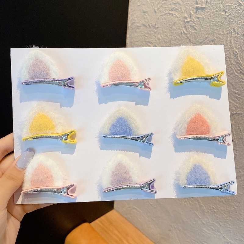 Kẹp tóc hình tai mèo dễ thương thời trang thu đông cho bé gái