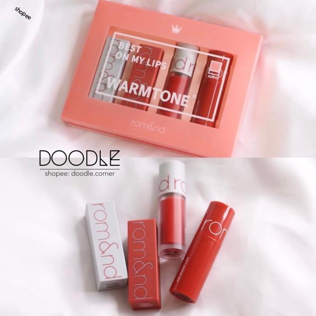 Set son lì Romand Best On My Lips Mini Kit phiên bản giới hạn 2019
