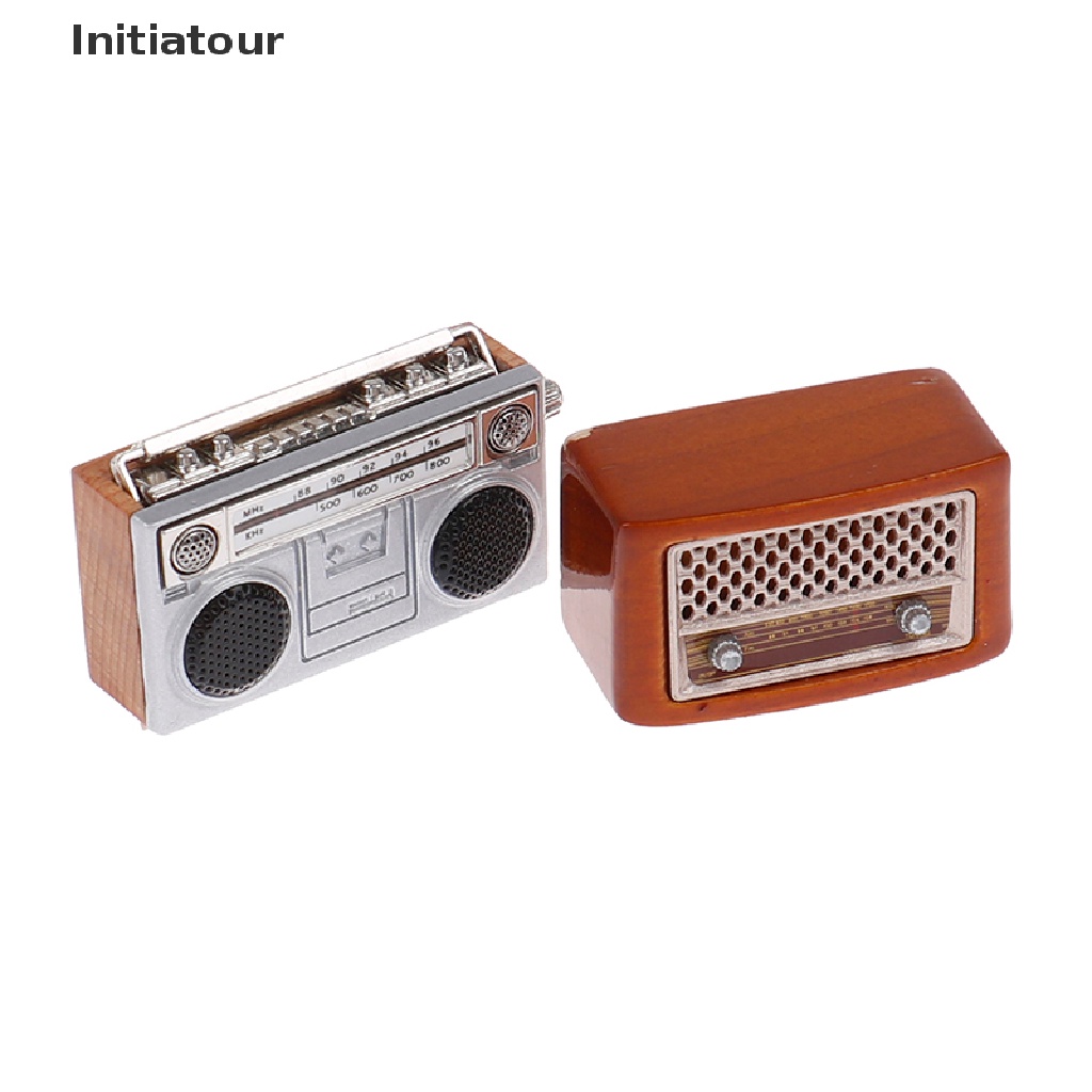 Radio Mini Phong Cách retro 1: 12 Trang Trí Nhà Búp Bê
