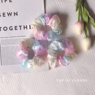 Buộc tóc scrunchies ngôi sao 2 lớp