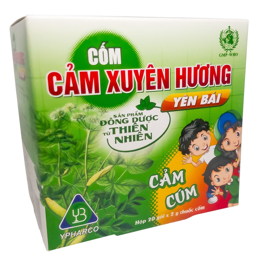 Cốm cảm xuyên hương hộp 20 gói giúp giải cảm lạnh sổ mũi cảm cúm