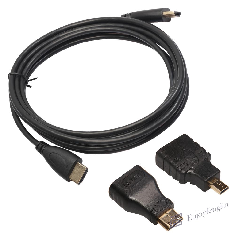 Dây cáp HDMI chuyển đổi từ cổng Micro HDMI sang HDMI + Mini HDMI chuyên dụng