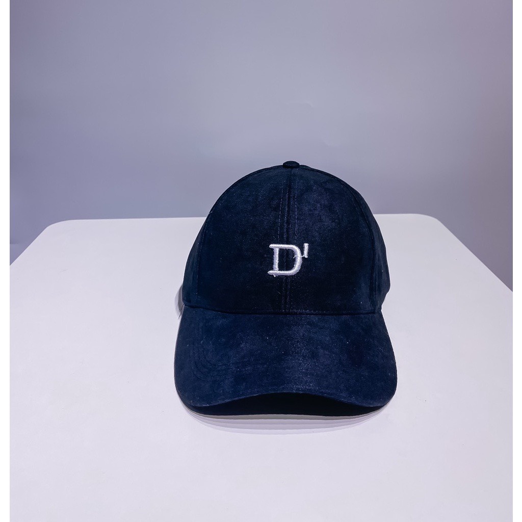 Mũ lưỡi trai ❤️ Nón kết thêu chữ &quot; D &quot; chất nỉ nhung cao cấp form unisex nam nữ