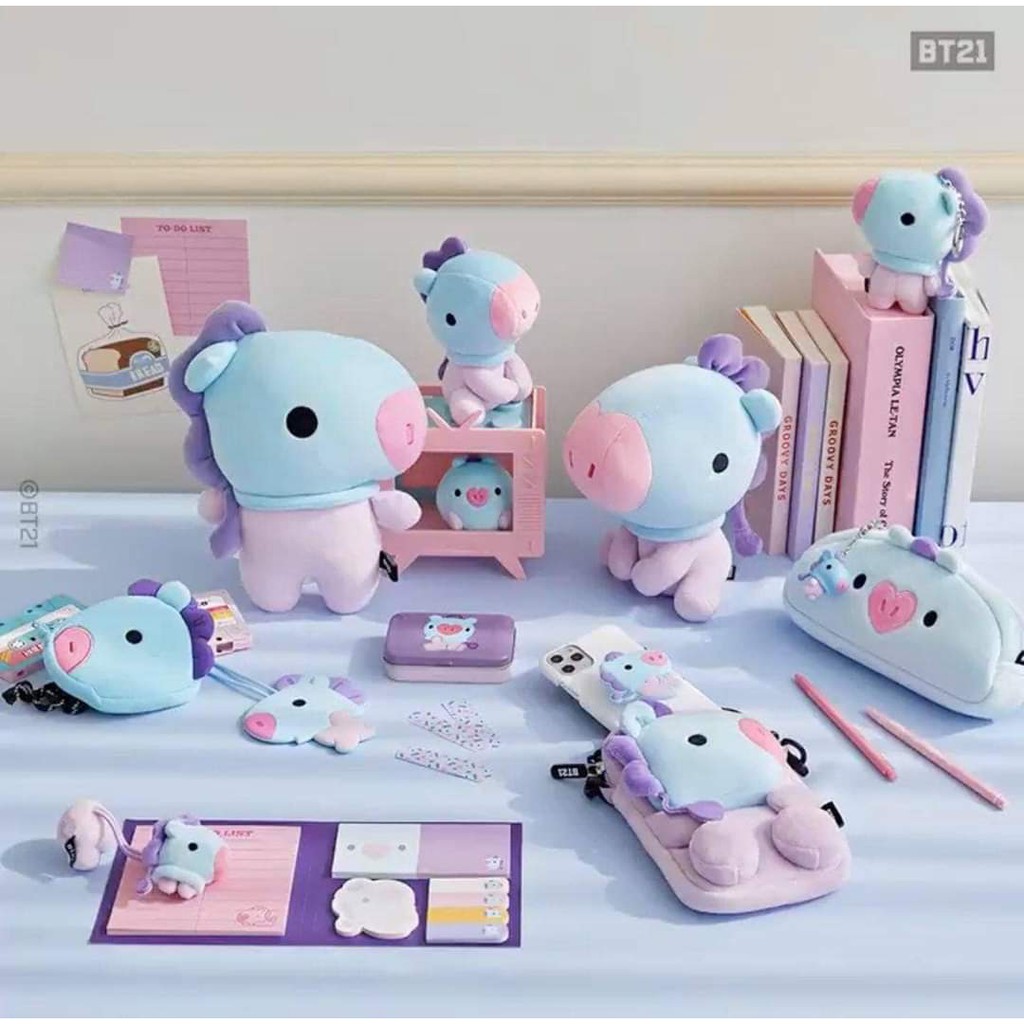 OFFICAL BT21 baby standing doll (mini body pillow) gấu bông bt21 ver baby