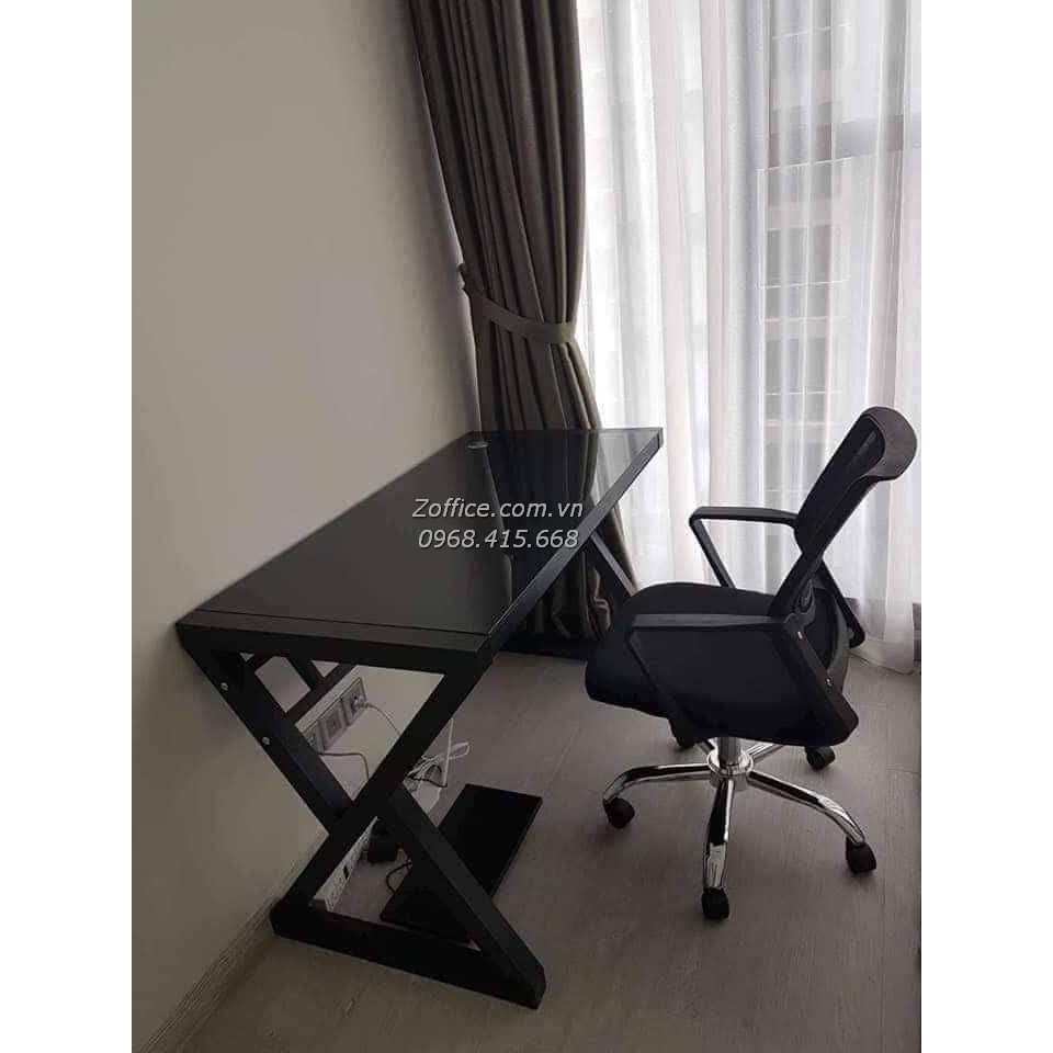Bàn gaming , bàn làm việc , bàn chữ X mặt kính cường lực ( phiên bản cao cấp )
