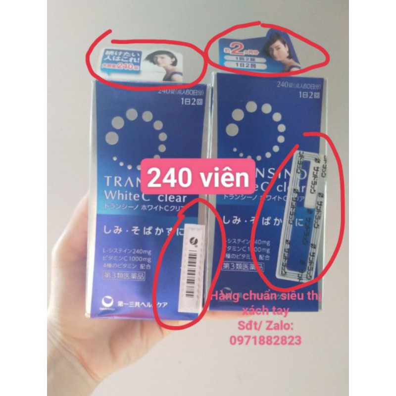 ( có feedback)  viên uống transino white c nhật bản | Thế Giới Skin Care