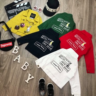 Áo khoác kaki cho bé gái