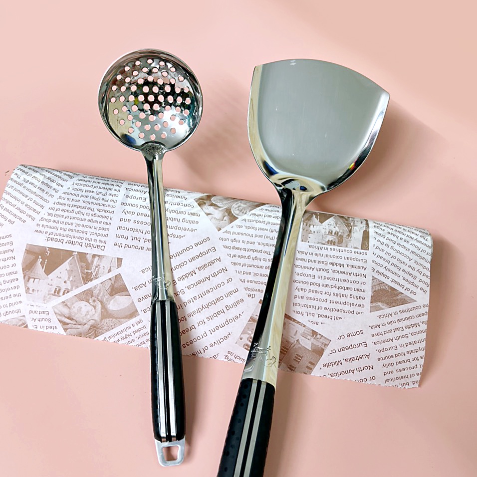 Vá Lỗ, Sạn Inox 304 hàng dày tay cầm CÁN ĐEN