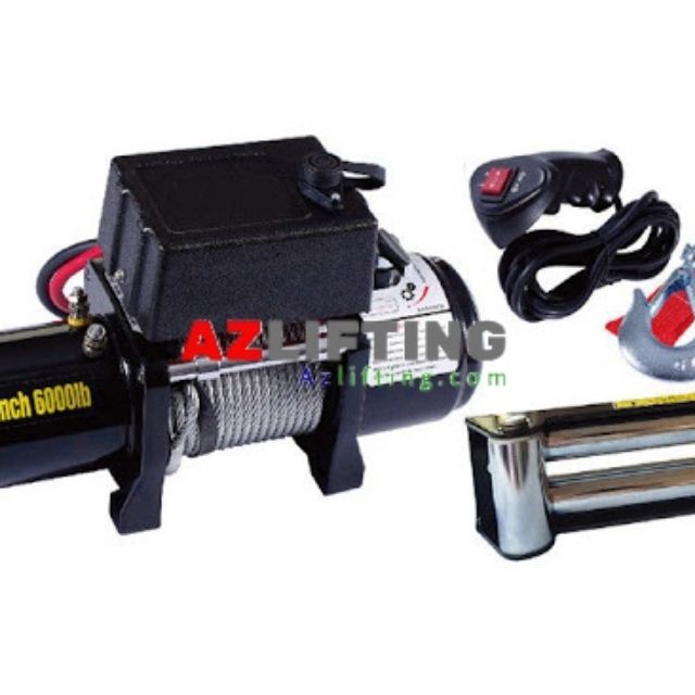 Tời điện kéo xe ô tô 6000lbs hai.7 Tấn 12V/24V