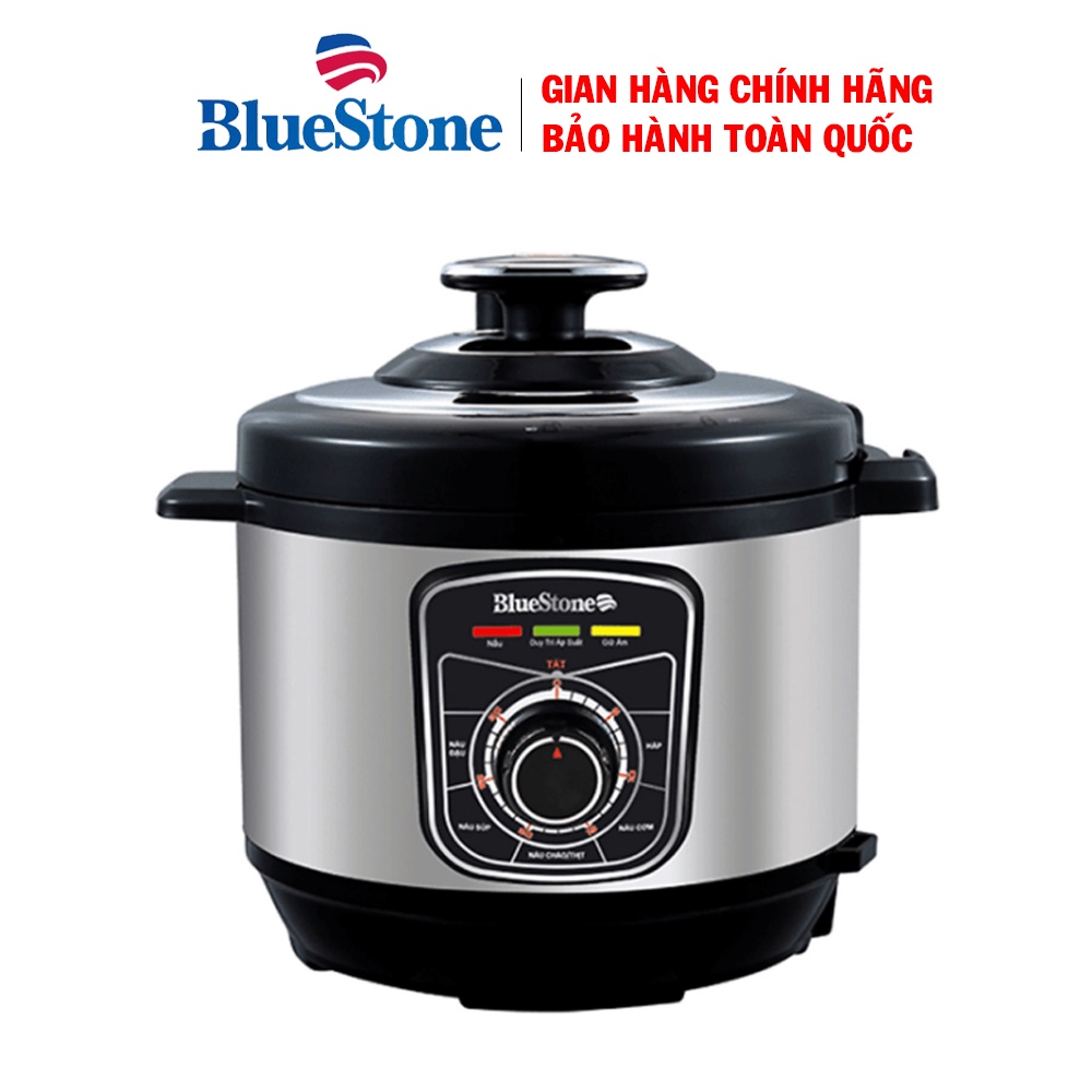 Nồi áp suất điện BlueStone PCB-5619, Công suất 900W, Dung tích 5 lít, Tặng vỉ hấp inox, Bảo hành 2 năm
