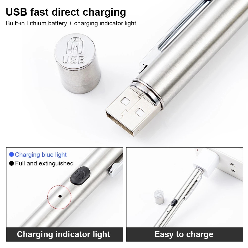 Đèn Pin UV 365 - Màu Đen Chống Nước Diệt Nấm Chăm Sóc Da Tiện Dụng