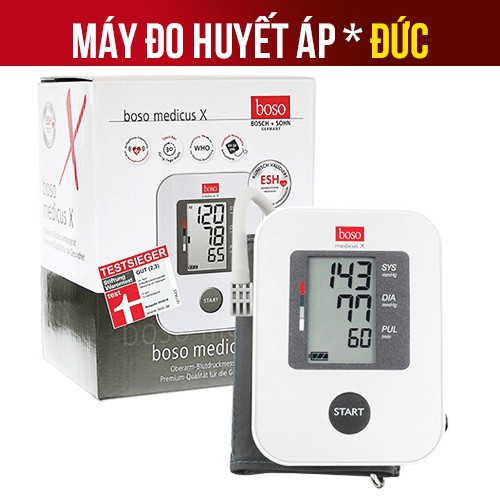 Máy Đo Huyết Áp Bắp Tay Boso Medicus X - Chính Xác, Tự Động, Bảo Hành 36 Tháng