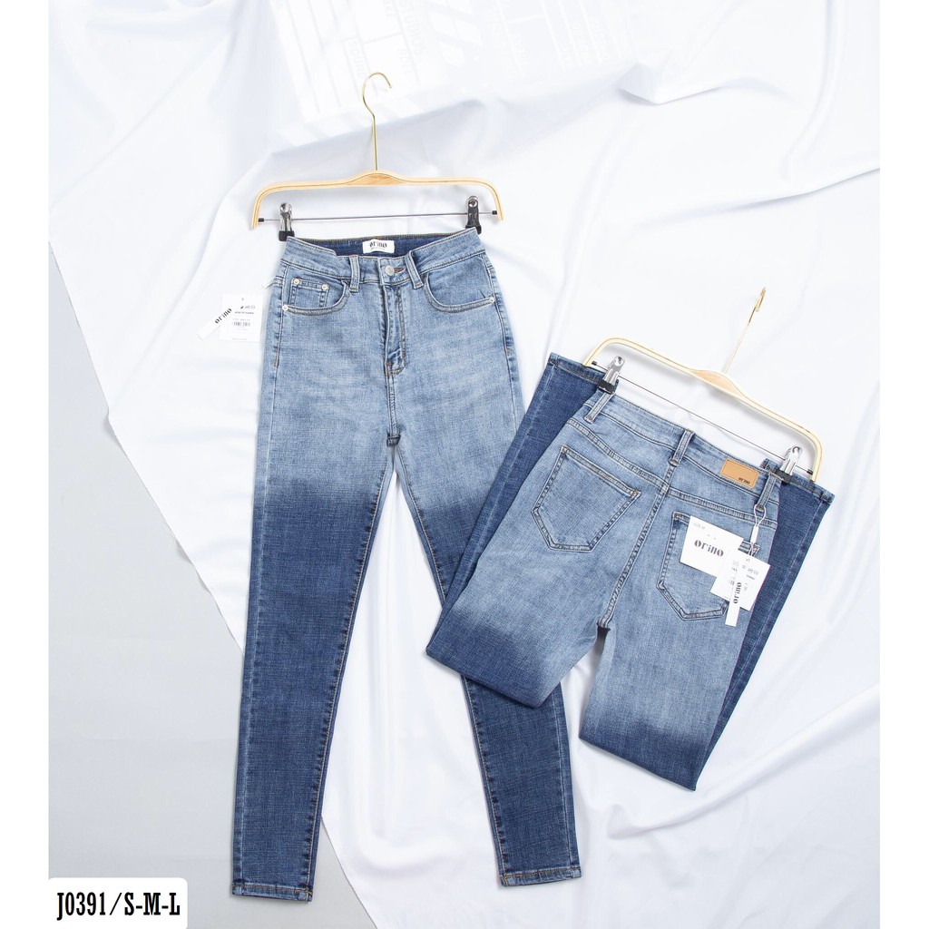 Quần Jean Nữ Ôm Skinny Phối 2 Màu Cực Sang Chảnh Và Tôn Dáng J0391