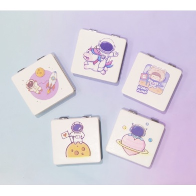 Gương 2 mặt phi hành gia GPI48 cute mèo dễ thương