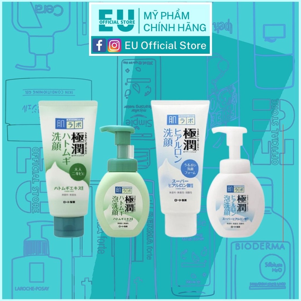 Sữa rửa mặt tạo bọt Hada Labo Nhật Bản