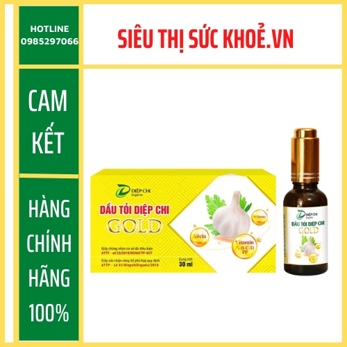 Dầu Tỏi Diệp Chi Gold ☘️[CHÍNH HÃNG]☘️Tinh dầu tỏi Diệp Chi Gold  Tự Nhiên An Toàn Cho Bé Và Người Thân