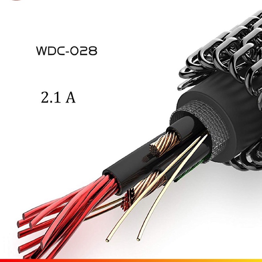 [SẠC NHANH] DÂY CÁP SẠC NHANH BỌC THÉP SIÊU BỀN WDC 028 - WK DESIGN CHÍNH HÃNG IP 5 6 7 8 X XS XR 11 12 PRO MAX MINI