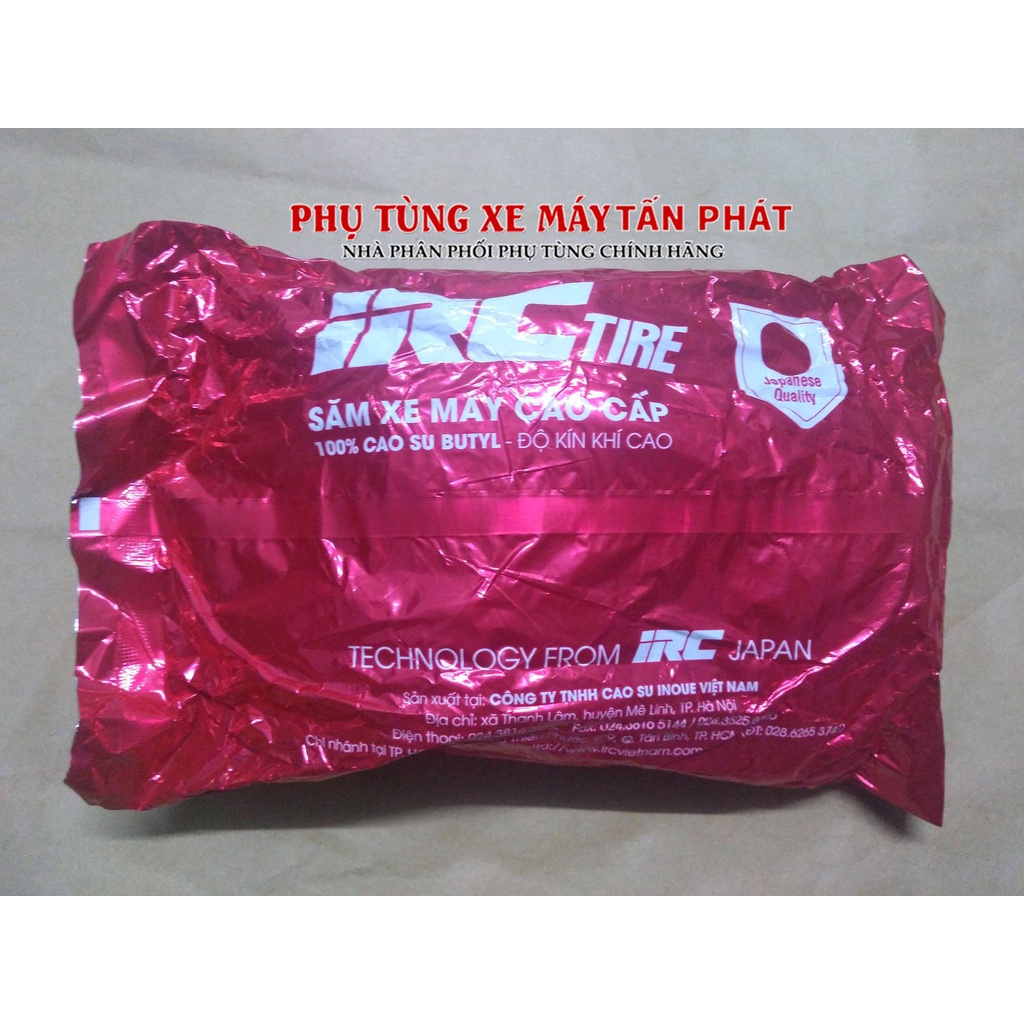 Ruột Săm Xe Máy Cao cấp IRC Tyre 275-17  dùng chung 2.75/300-17 và 80/90 -17 90/90 - 17 Công nghệ Nhật Bản