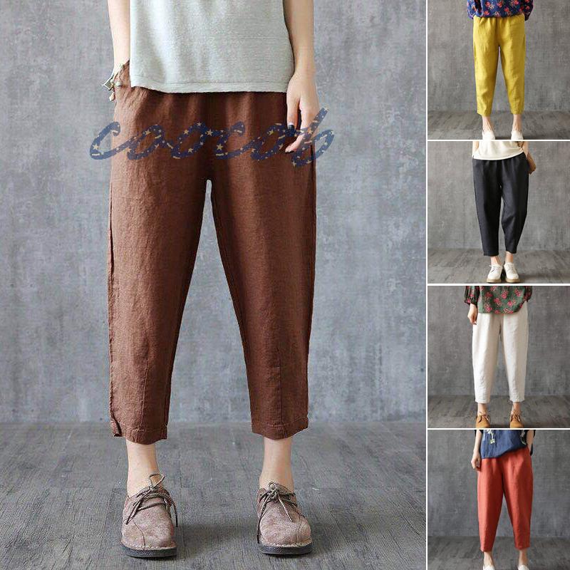 Quần ống rộng lưng thun thời trang mùa hè dành cho nữ size lớn | BigBuy360 - bigbuy360.vn
