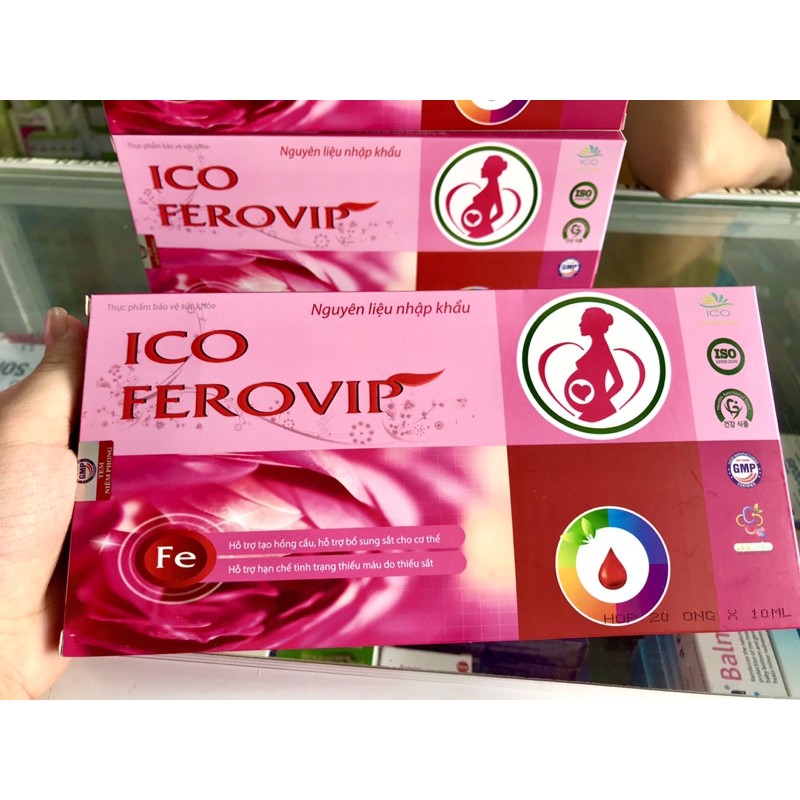 SẮT ỐNG ICO FEROVIP  - BỔ SUNG SẮT CHO CƠ THỂ, GIẢM TÌNH TRẠNG THIẾU MÁU