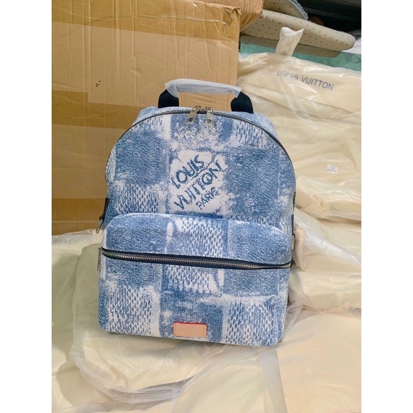 Balo lv caro xanh s32