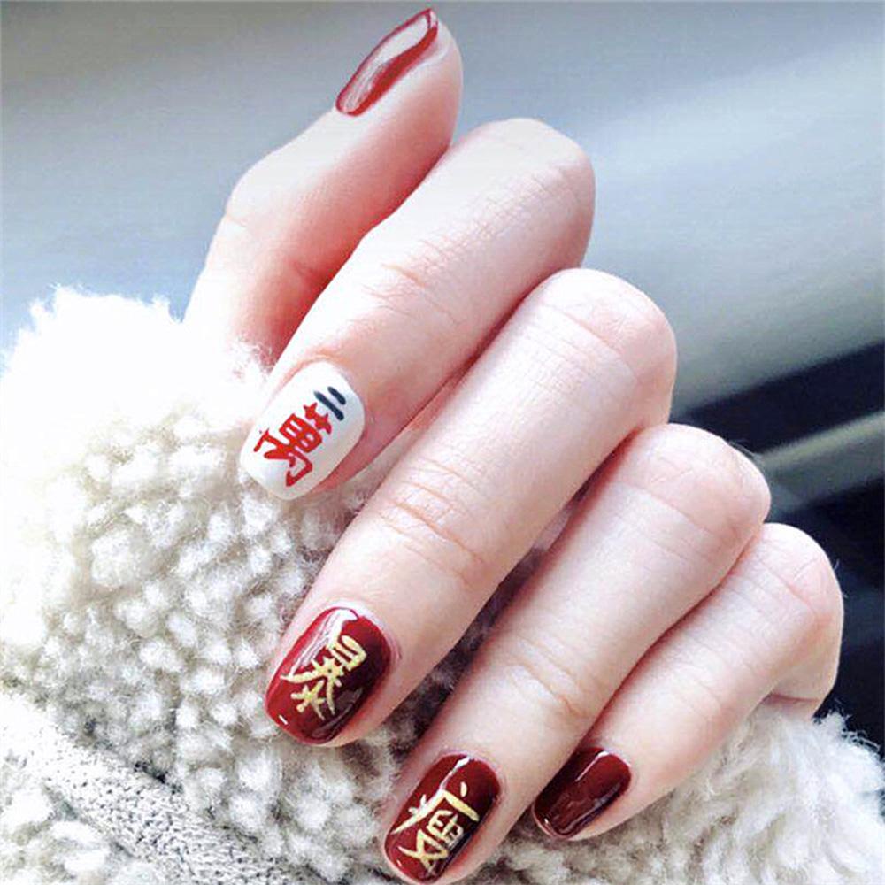 OCEANMAP Miếng Dán Trang Trí Móng Tay Hình Mạt Chược Trung Hoa Nhiều Màu Sắc