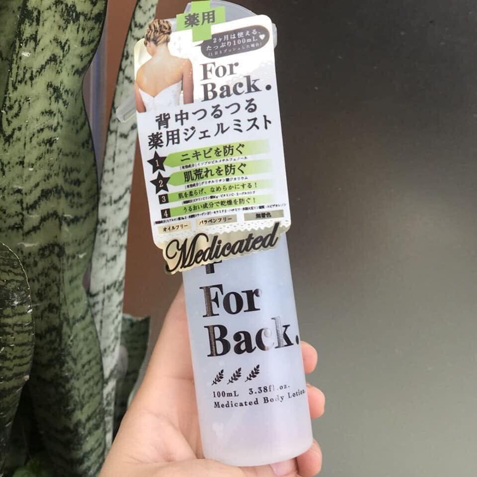 Xịt Giảm Mụn Lưng For Back Pelican Medicated Mist 100ML