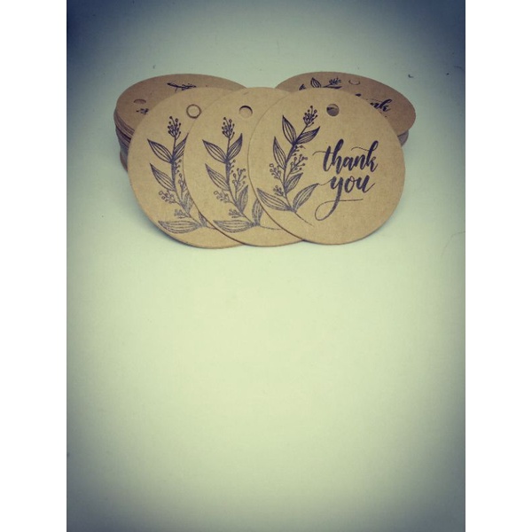 100 thẻ cảm ơn -giấy kraft-35k