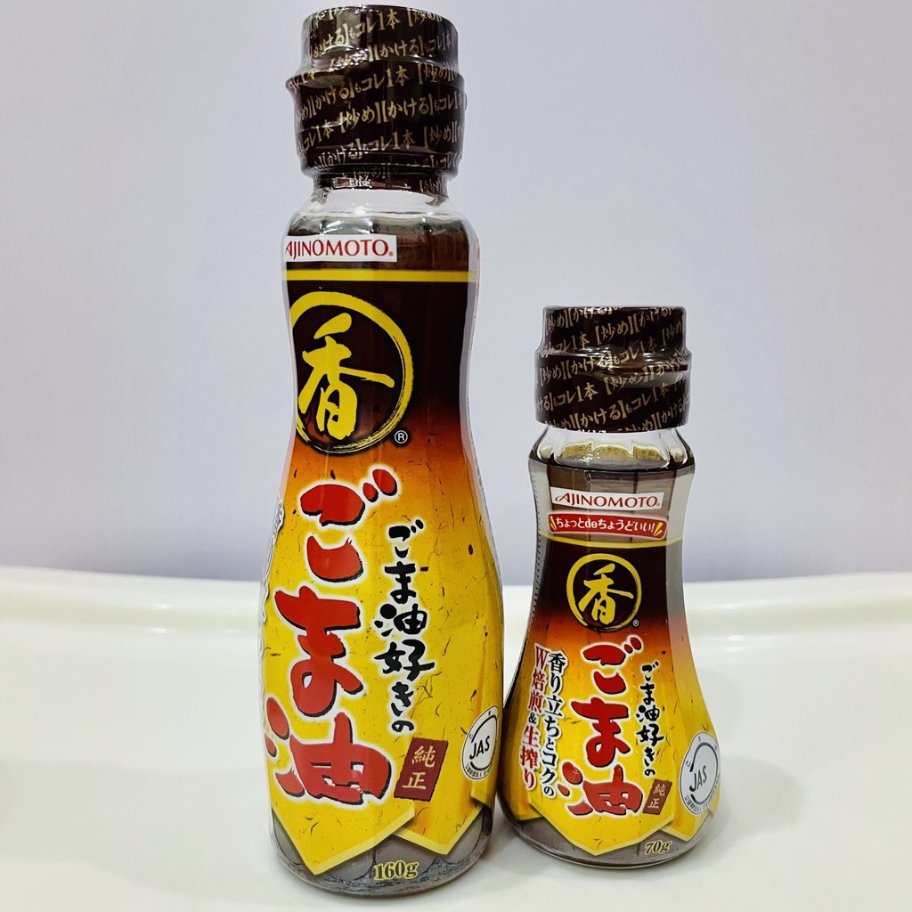 Dầu Mè Ajinomoto 160G &amp; 70G Cho Bé 6M+ [HSD T11/2024]