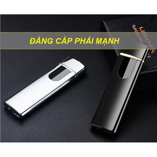 Hộp quẹt Sạc Điện Cảm Ứng Vân Tay Cao Cấp