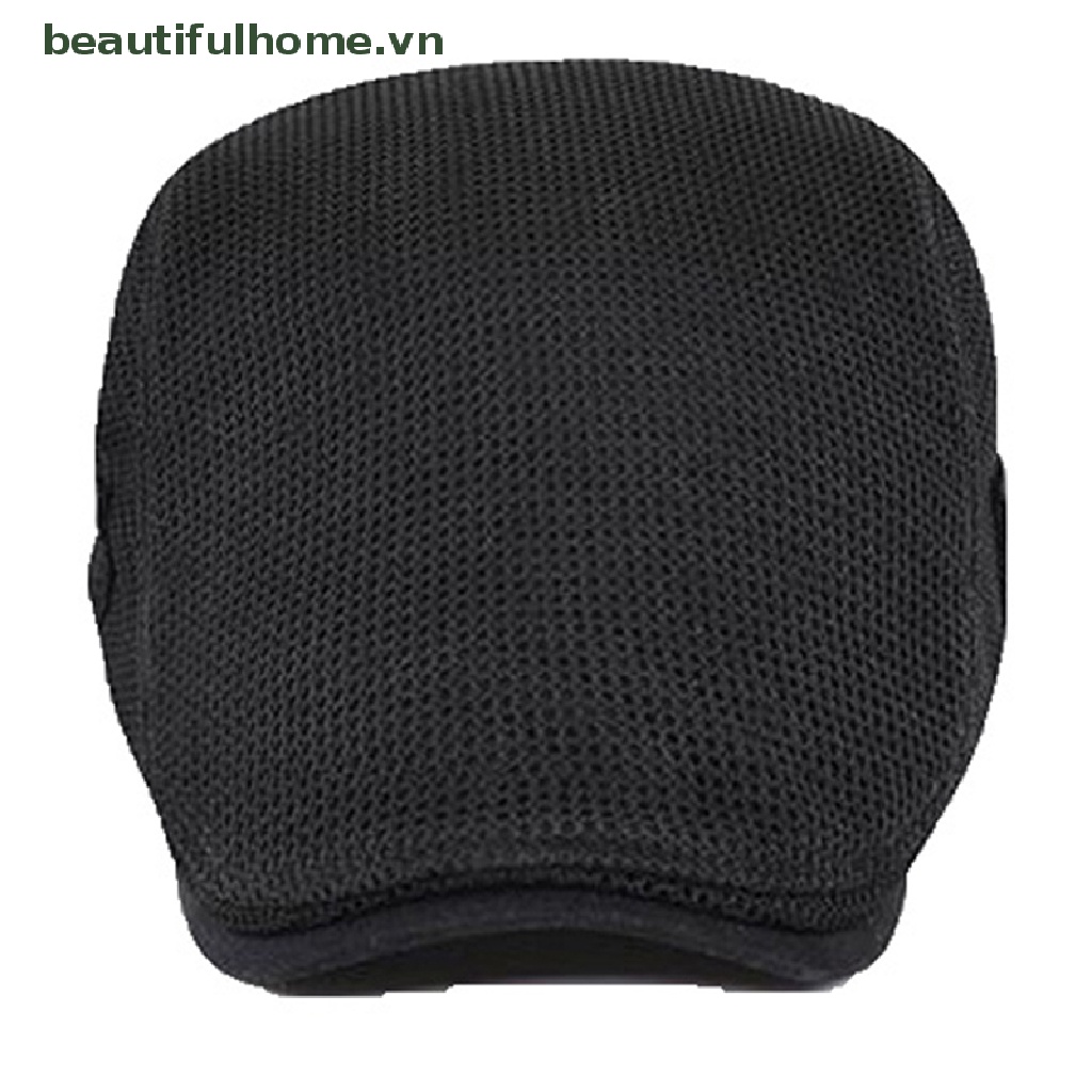[beautifulhome] Mũ Nồi Beret Phối Lưới Thoáng Khí Cho Nam [beauty]