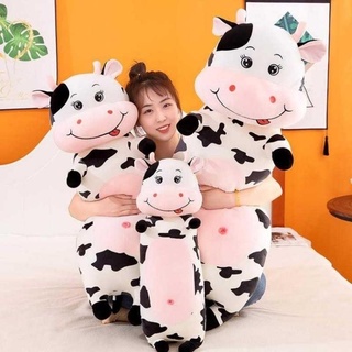 Gấu bông bò sữa, bò sữa bông, gối ôm thú bông bò sữa vải nhung mềm mịn